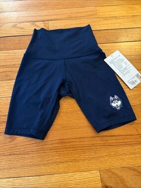 lululemon athletica Navy High-Rise Bike Shorts with UCONN Husky Patch